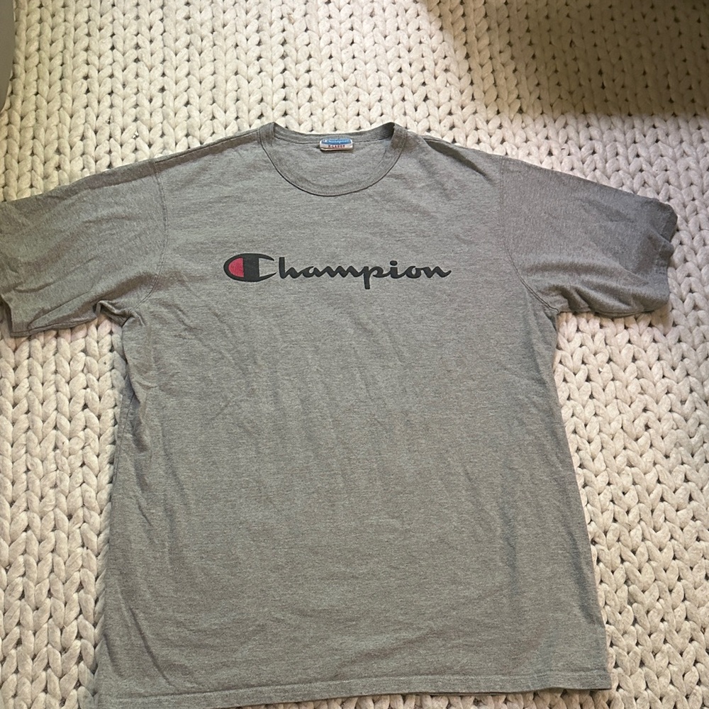 Champion Heather Gray Men's Short Sleeve Tee